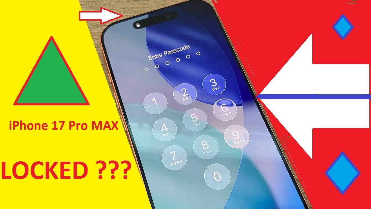 iPhone 17 pro max как сбросить забытый пароль, обойти блокировку экрана?