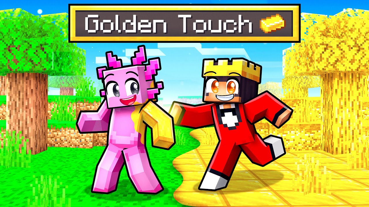 Minecraft BUT What You Touch TURNS TO GOLD!
