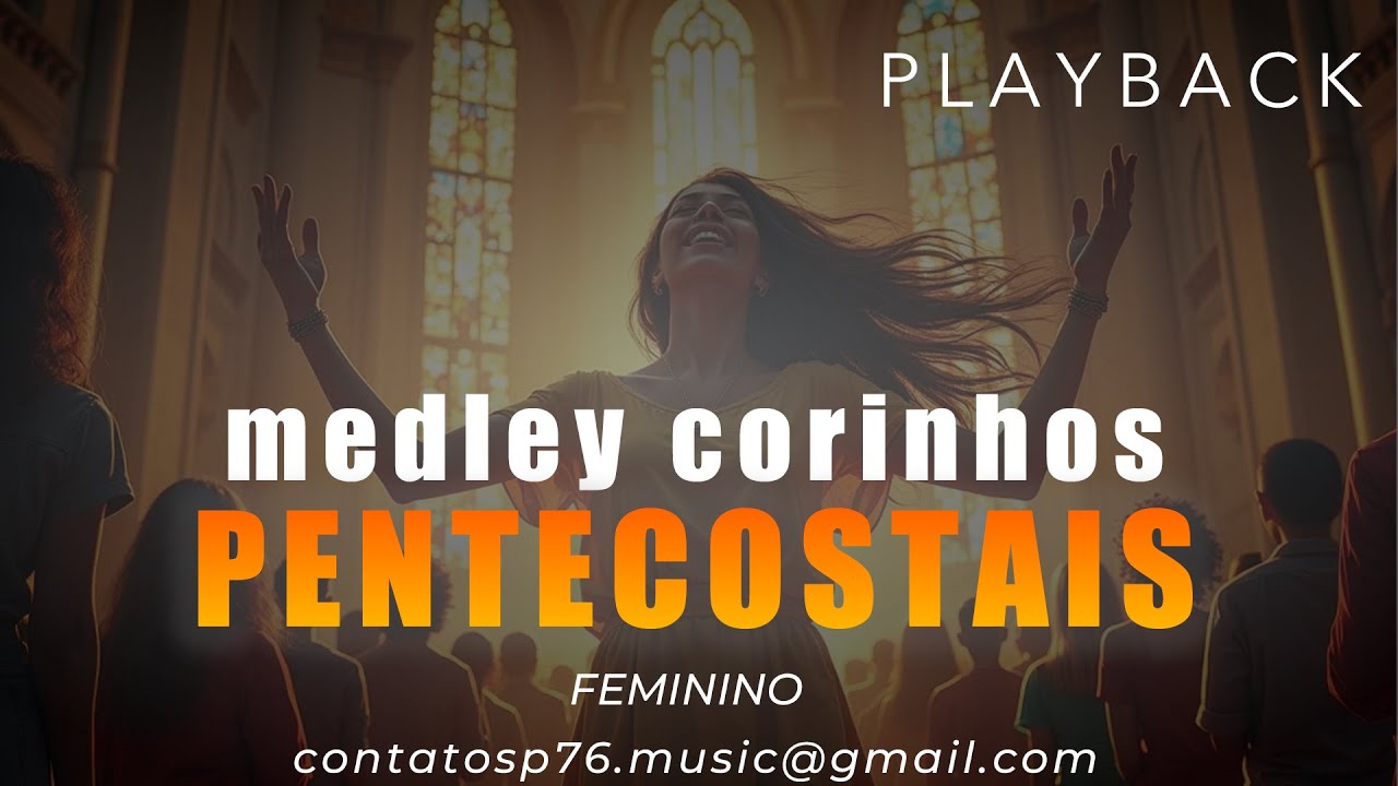 CORINHOS PENTECOSTAIS | #medley  PLAYBACK (Tom FEMININO)