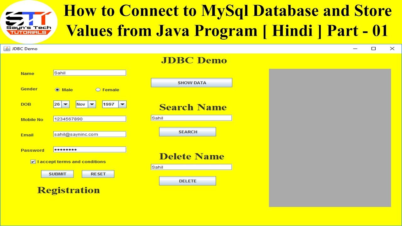 How to Connect to MySQL Database and store values from Java Program Part - 1 | [ Hindi Tutorial ]