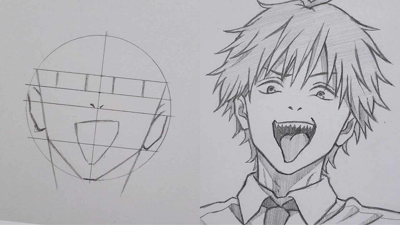How To Draw Denji (Chanisaw Man) | For Beginners
