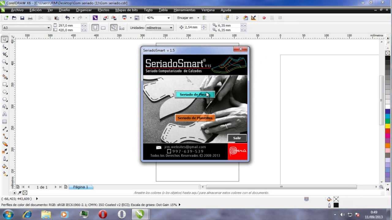 SERIADO SMART 2.0.5  ESCALAR o SERIAR CALZADOS EN CORELDRAW