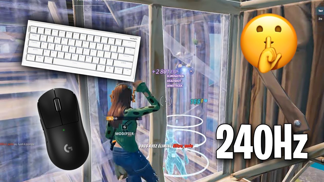 Wraith W60 pro & Logitech G pro x Superlight ASMR | Fortnite smooth 240fps