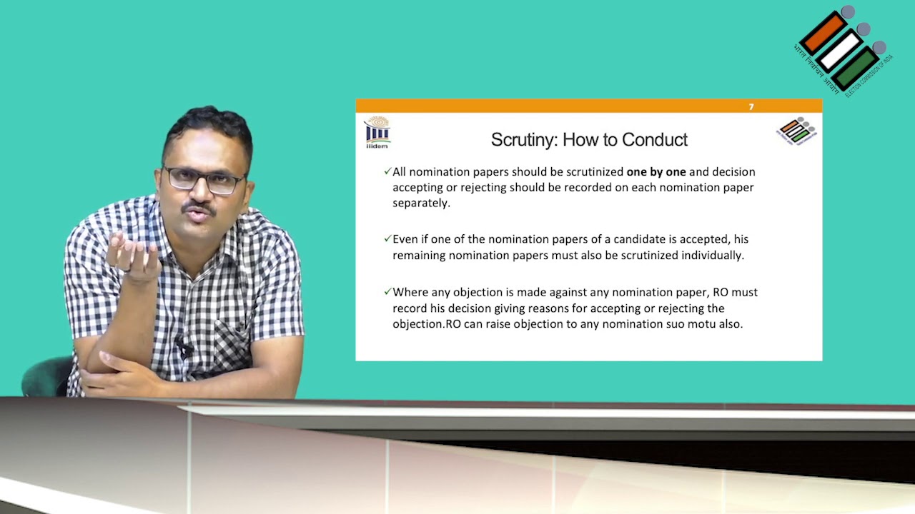 Legislative Assembly Bye Election 2020: Video Lecture on Scrutiny of Nomination