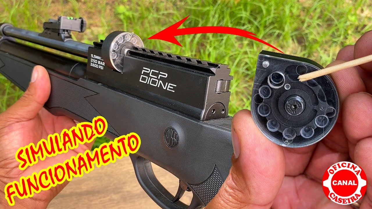 SIMULAÇÃO DO FUNCIONAMENTO DE UM MAGAZINE DE CARABINA DE PRESSÃO TIPO PCP