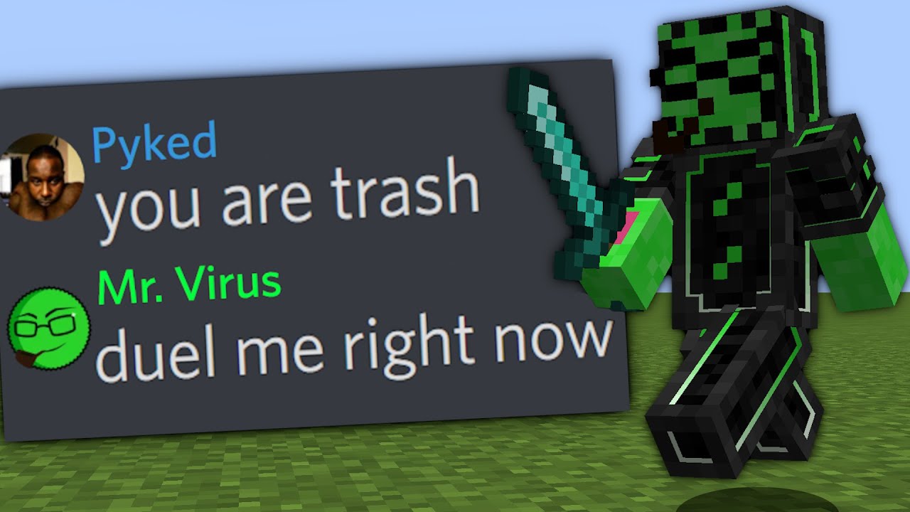 The most toxic Minecraft player challenged me