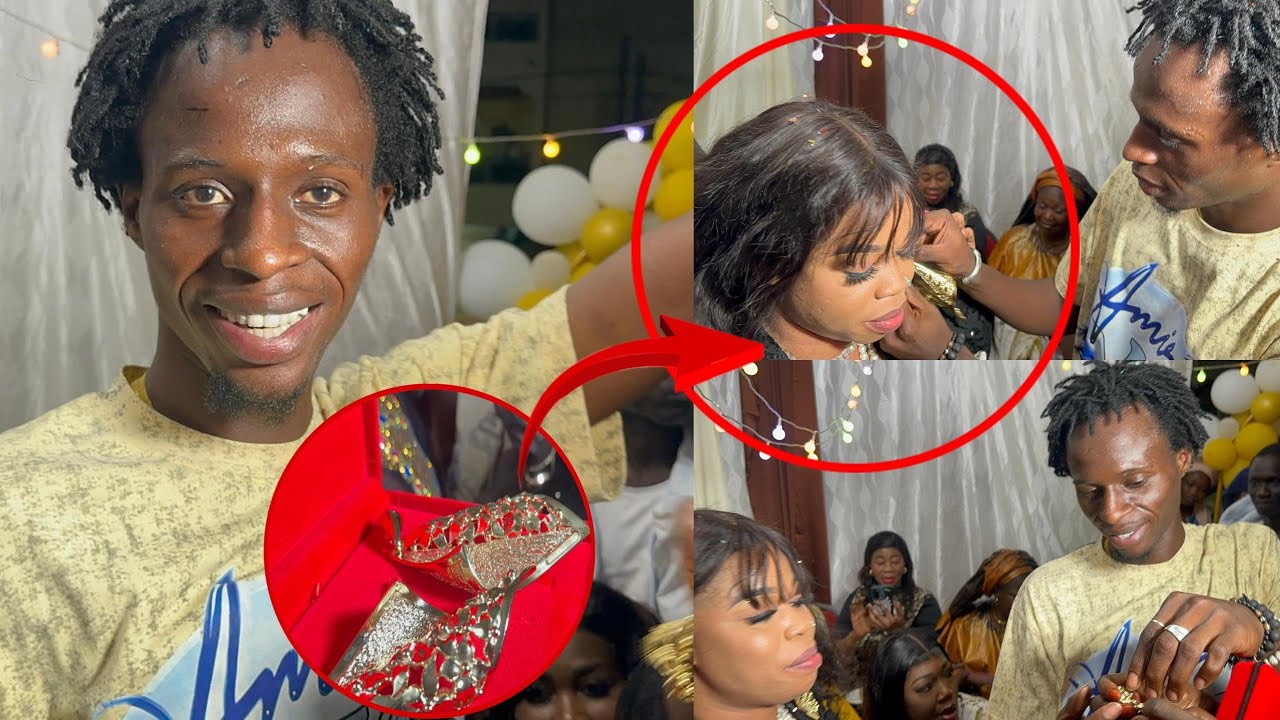 Fou L’employé De Mame Ndiaye Savon Offre Une Parure En Or A Mame Ndiaye Pour Son Anniversaire Et…