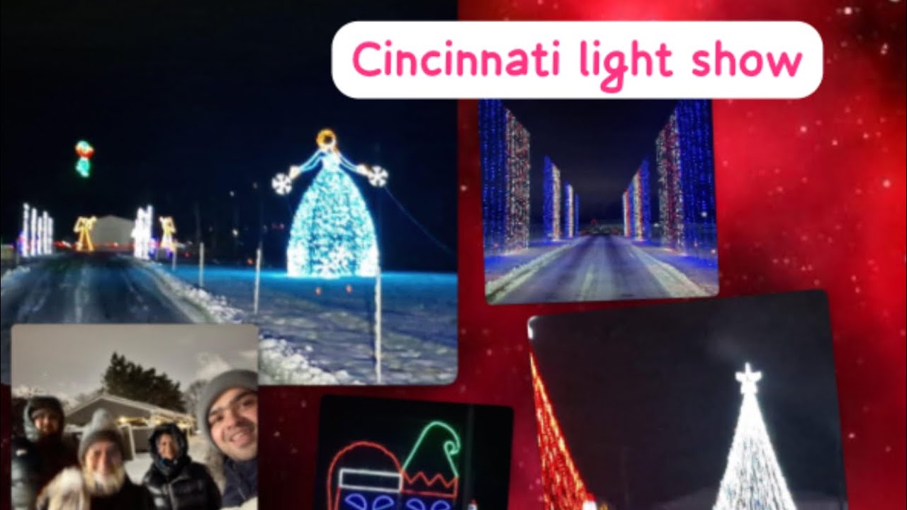 USA 🇺🇸 Trip: Cincinnati Light Show #cincinnati #USA #lightshow 