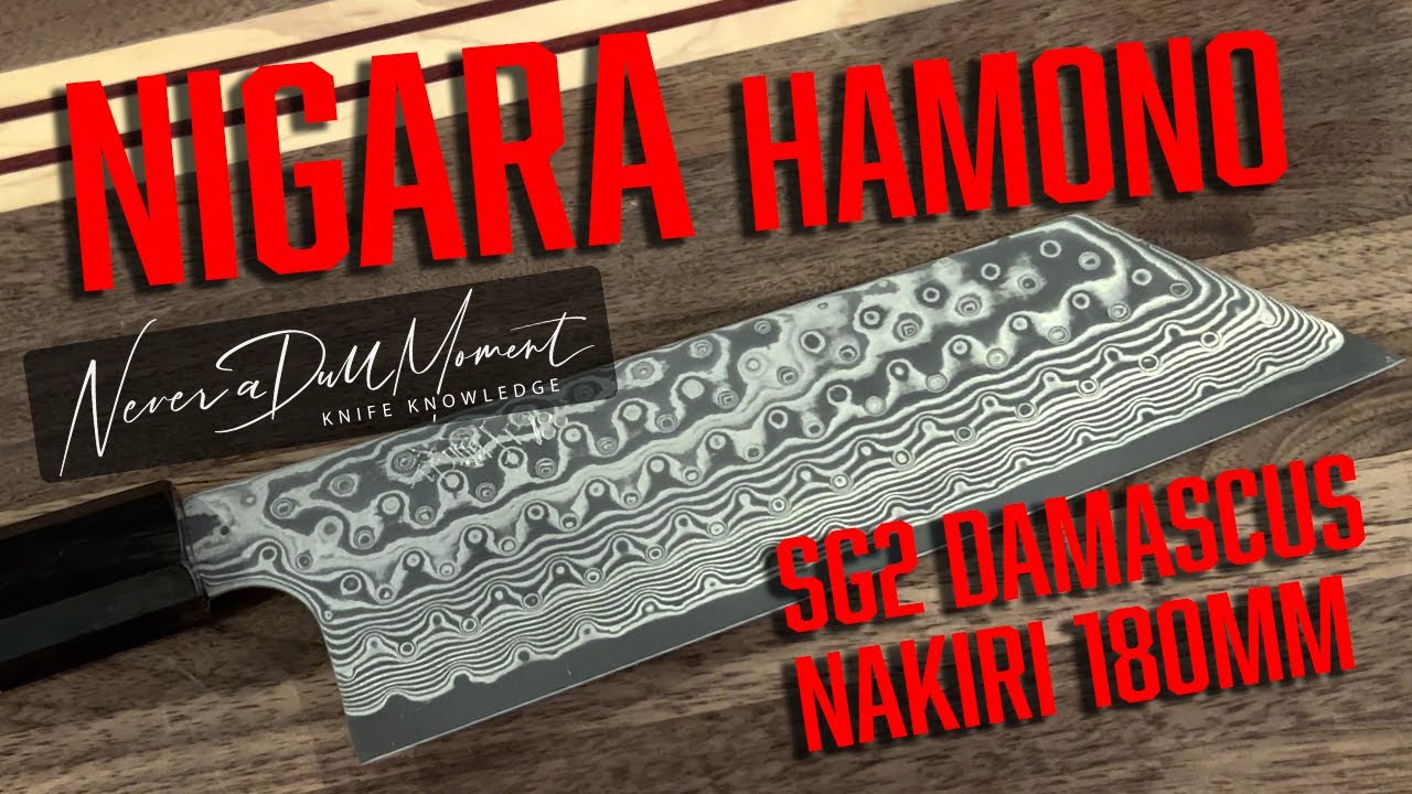 Unboxing Nigara Hamono SG2 Damascus Nakiri 180mm