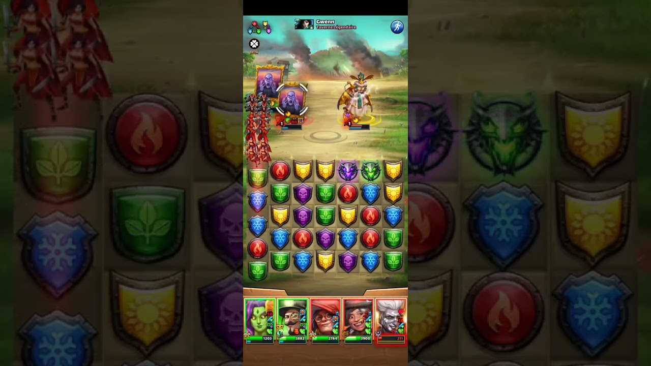 War Hits Empires and Puzzles Crazy Greek Team VS Taverne Légendaire 