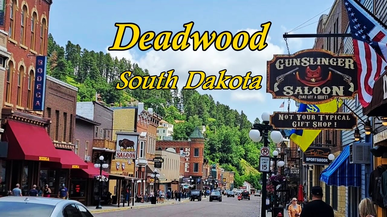 Deadwood, South Dakota. Belle Fourche, S.D., Spearfish Canyon State Nature Area, S.D.