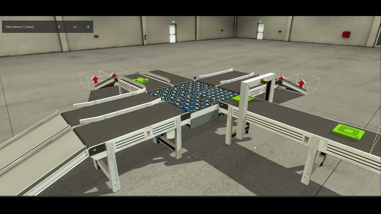 6 Way Pop Up Wheel sorter |  CoDeSys | FactoryIO |