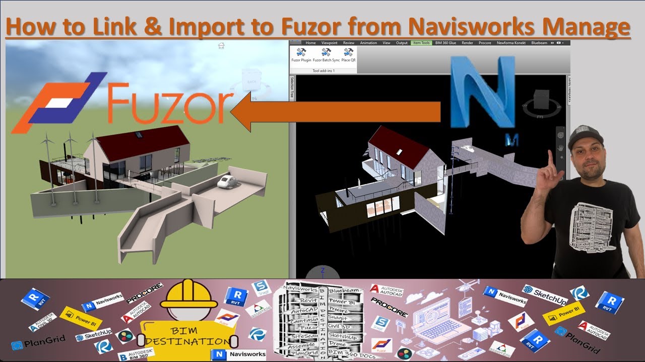 Fuzor 4D Simulation Tutorial | How to Import & Update Navisworks NWC Files | BIM-VDC Workflow