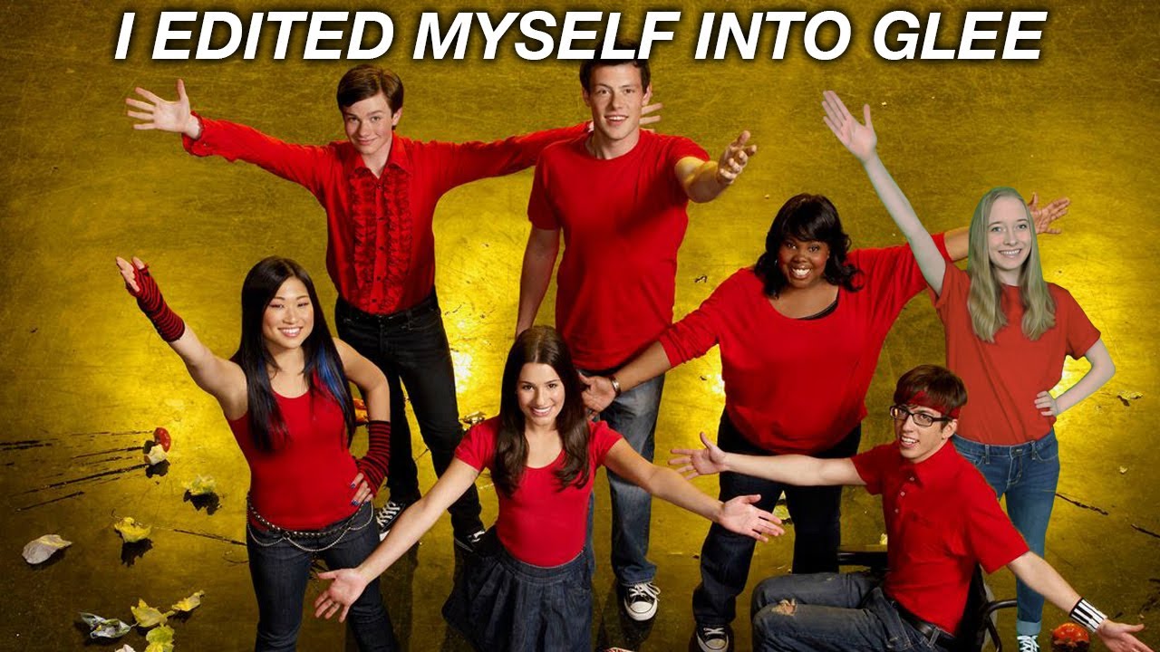 i edited myself into glee