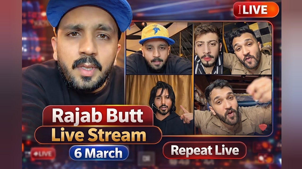 RajaB Butt Fun Stream Repeat 6 March with Yousif Youman and Farhan Baba