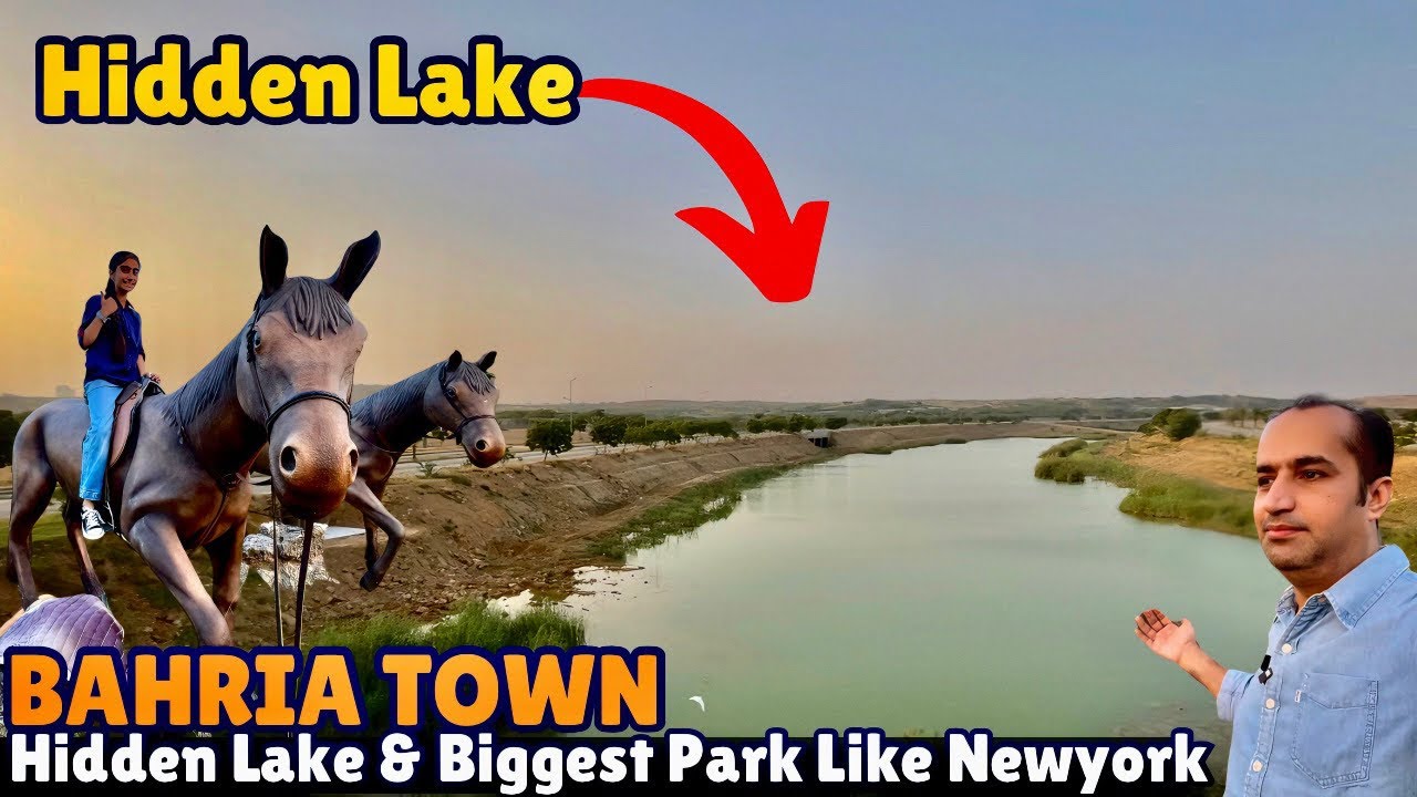 Hidden Lake In Bahria Town Karachi & Biggest Central Park Like New York Picnic Point 🤘🏻