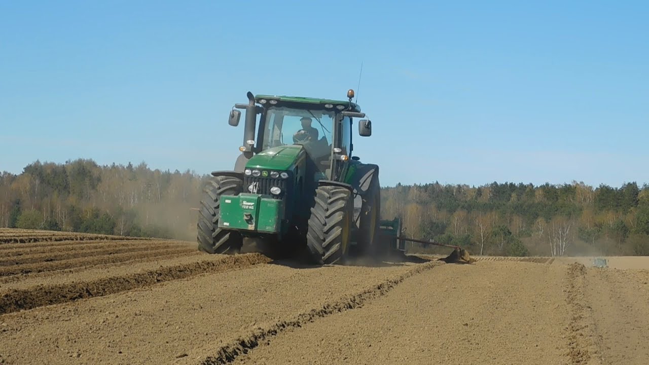 Siew marchwi na większa skale 2016 | 3x John deere 8345R, 7430, 6330