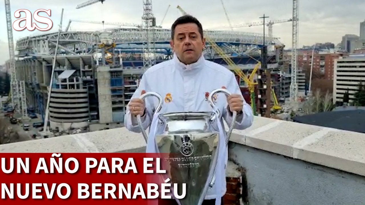 REAL MADRID | RONCERO se sube a una azotea y alucina con el BERNAB&Eacute;U a un a&ntilde;o de su estreno | AS