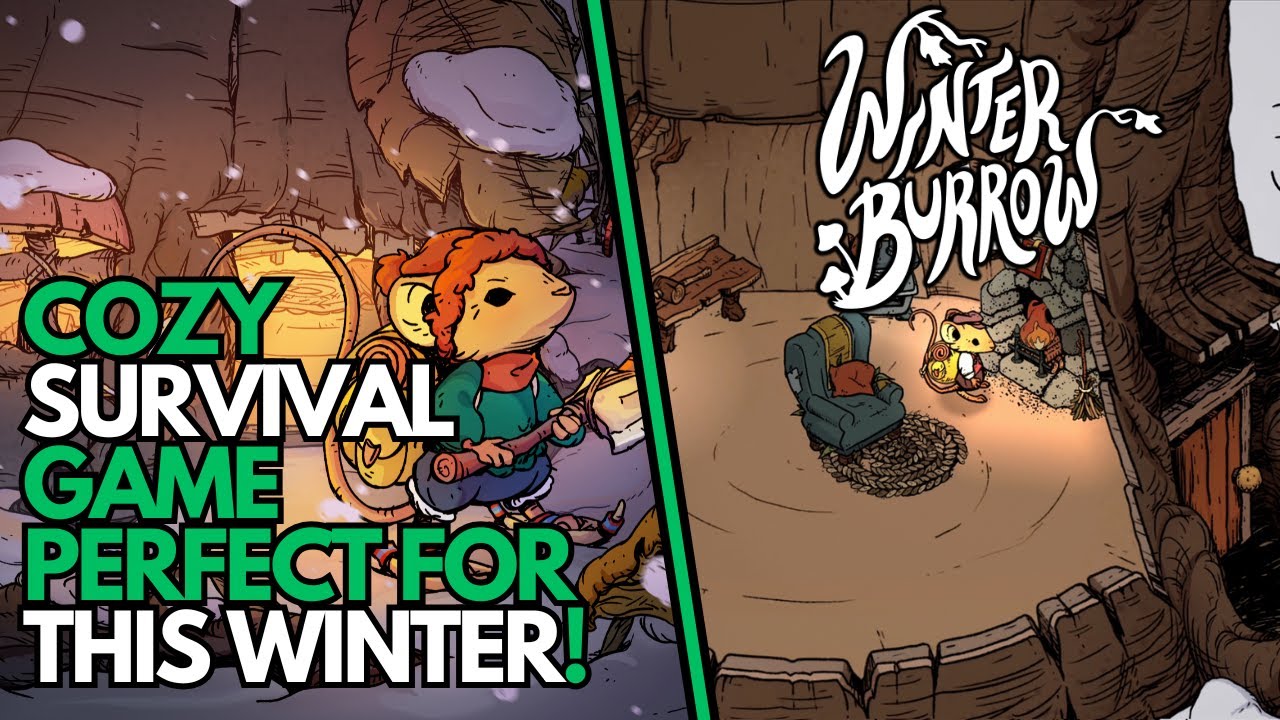 WINTER BURROW - cozy survival game about a little mouse alone in the forest... 💚