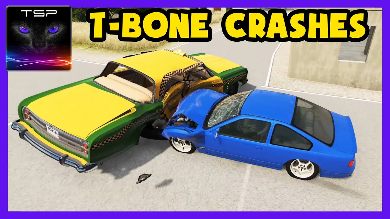 Extreme T-Bone CRASHES - BeamNG drive the crashing simulator