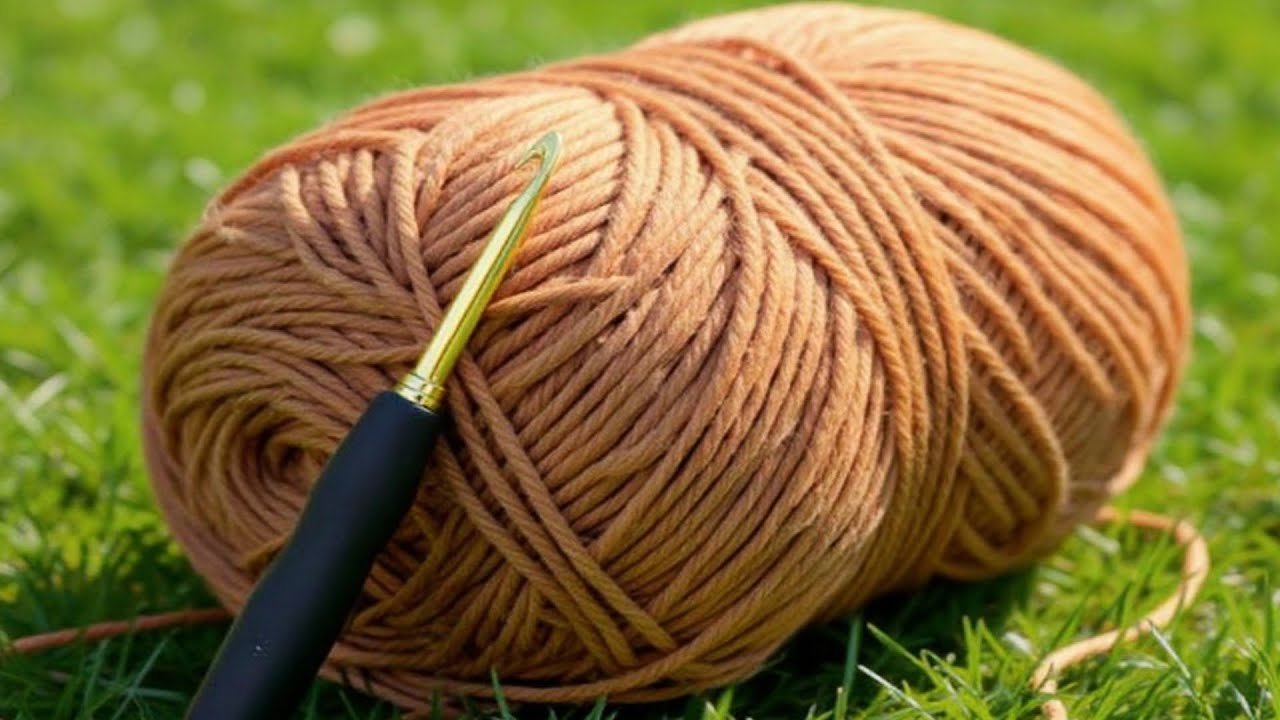 🧶Вы не поверите, что этот красивый узор крючком выполняется всего одним простым рядом!