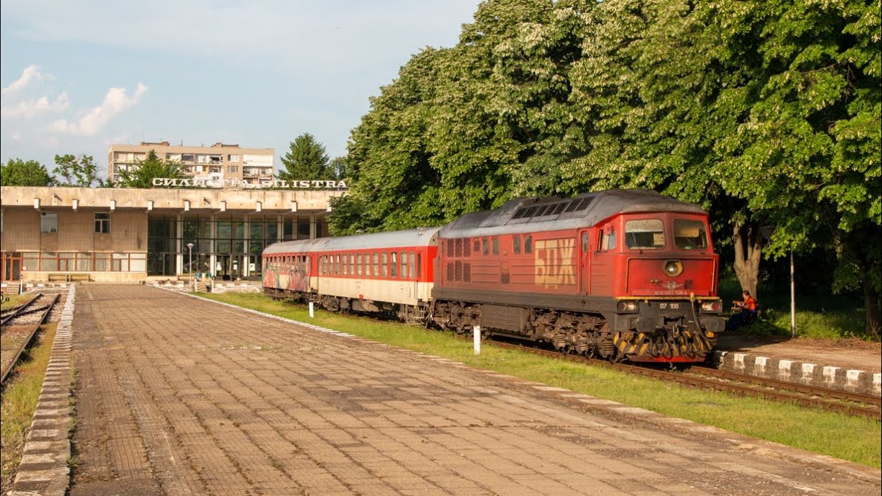 Ludmilla BDŽ 07 with Bulgarian passenger trains!