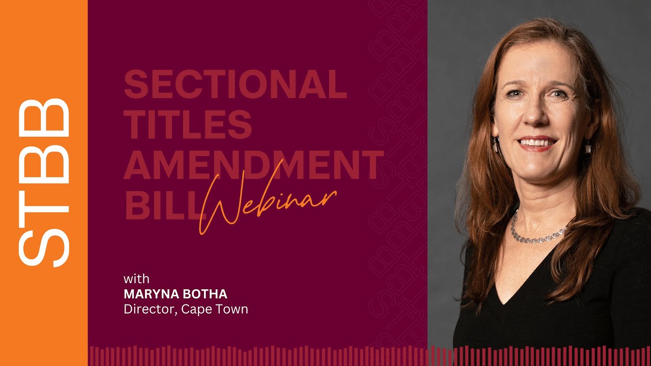 Sectional Titles Amendment Bill Webinar