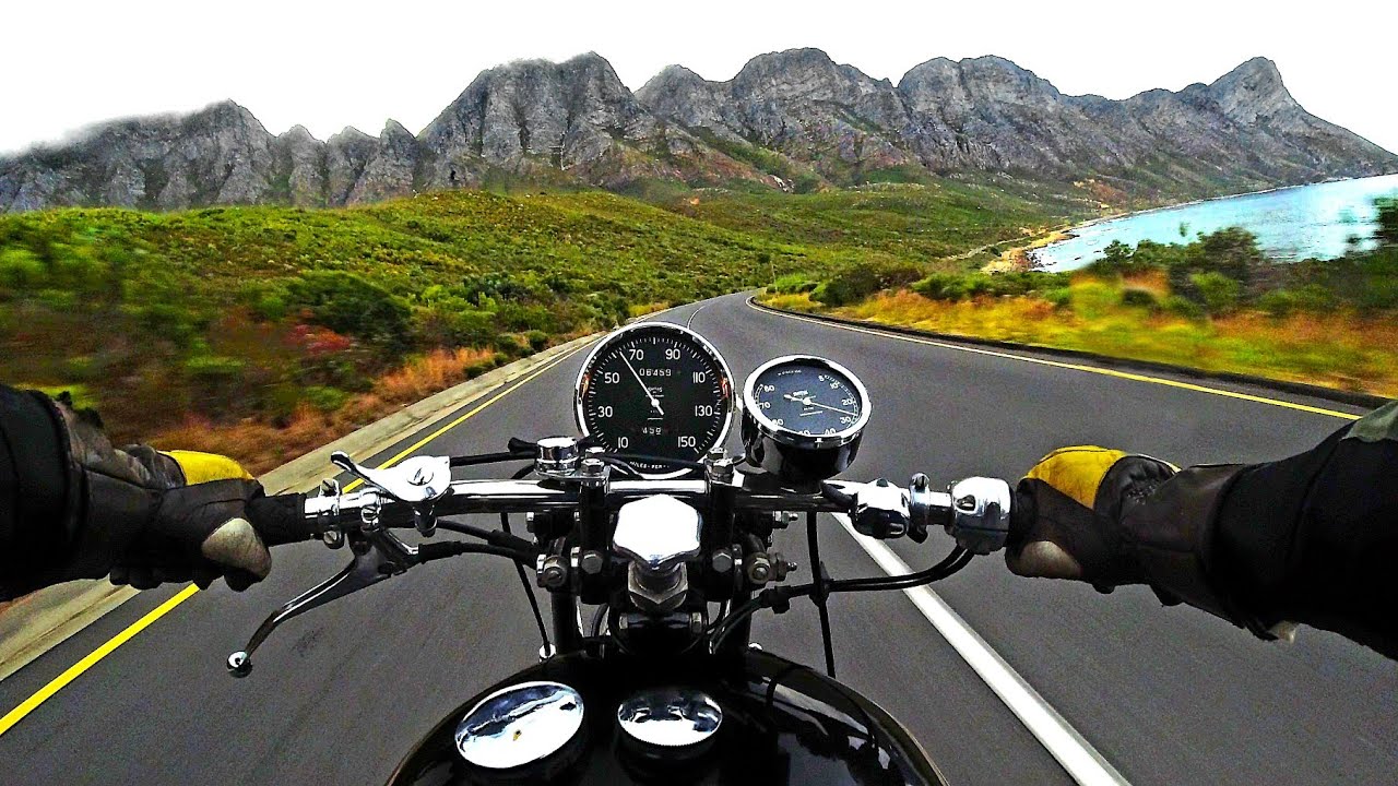 Vincent 1000cc  Coastline Cruising. Just perfect.  Episode 1.
