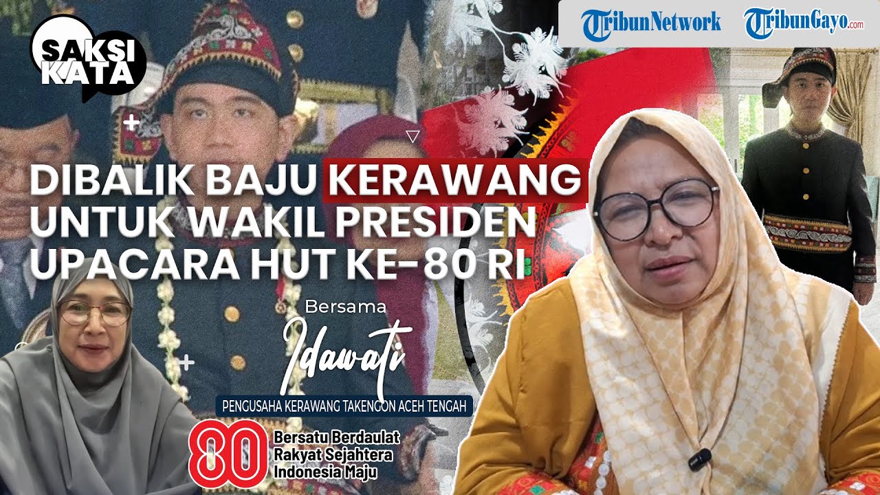 Ini Sosok penjahit BAJU KERAWANG GAYO yang dipakai Wakil Presiden Gibran | SAKSI KATA