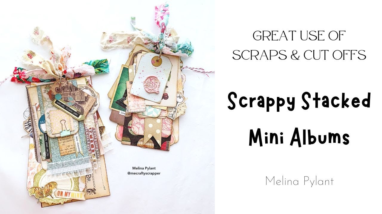 SIMPLE SCRAPPY STACKED MINI ALBUMS | #papercraft | #scrapbusters | GREAT GIFTS