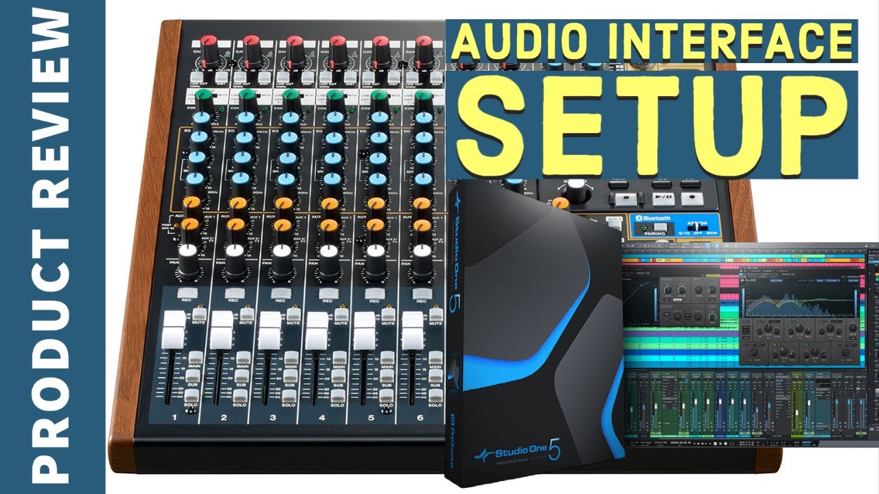 Setup TASCAM Model 12 Mixer as an Audio Interface in Presonus Studio One