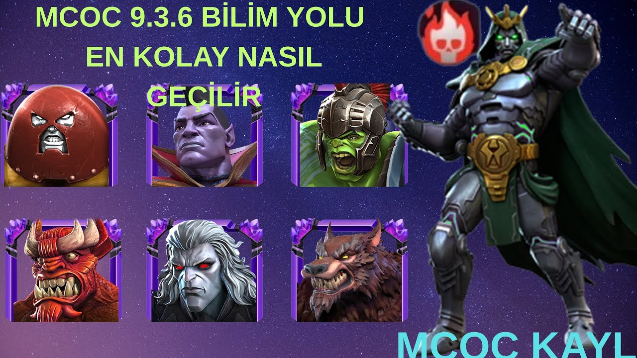 MCOC 9.3.6 BİLİM YOLU EN KOLAY DİRİLMESİZ NASIL GEÇİLİR 