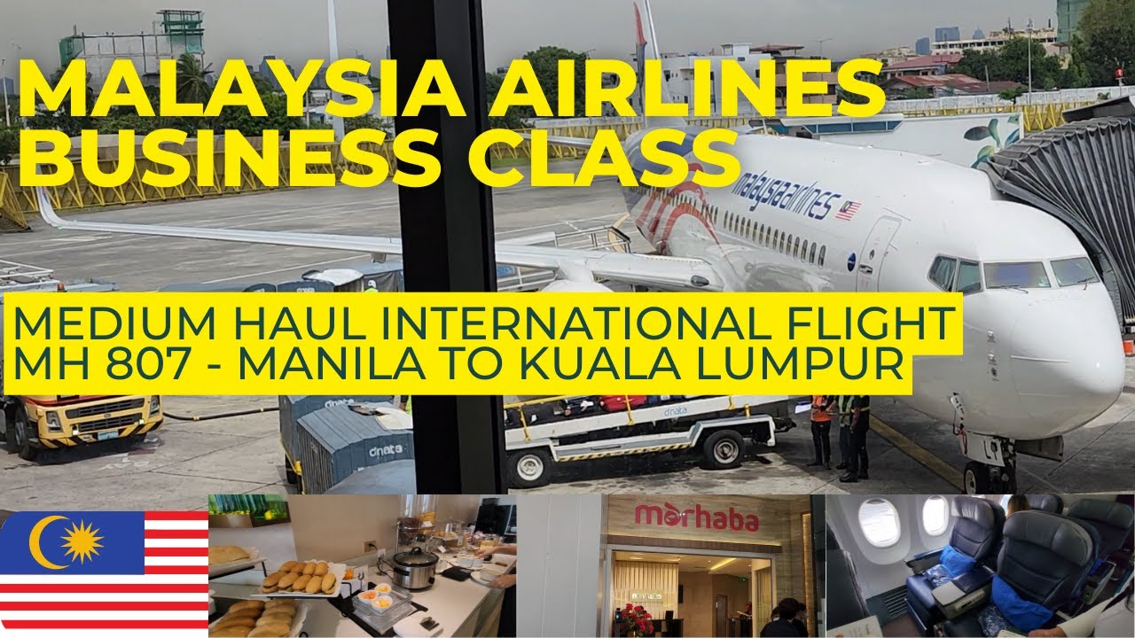 Malaysia Airlines Flying Business Class: Manila to Kuala Lumpur Experience | 737-800 | MH 807 🇲🇾 🛫🌏