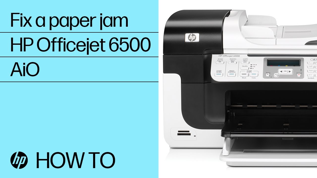 Fixing a Paper Jam | HP Officejet 6500 All-in-One Printer | HP