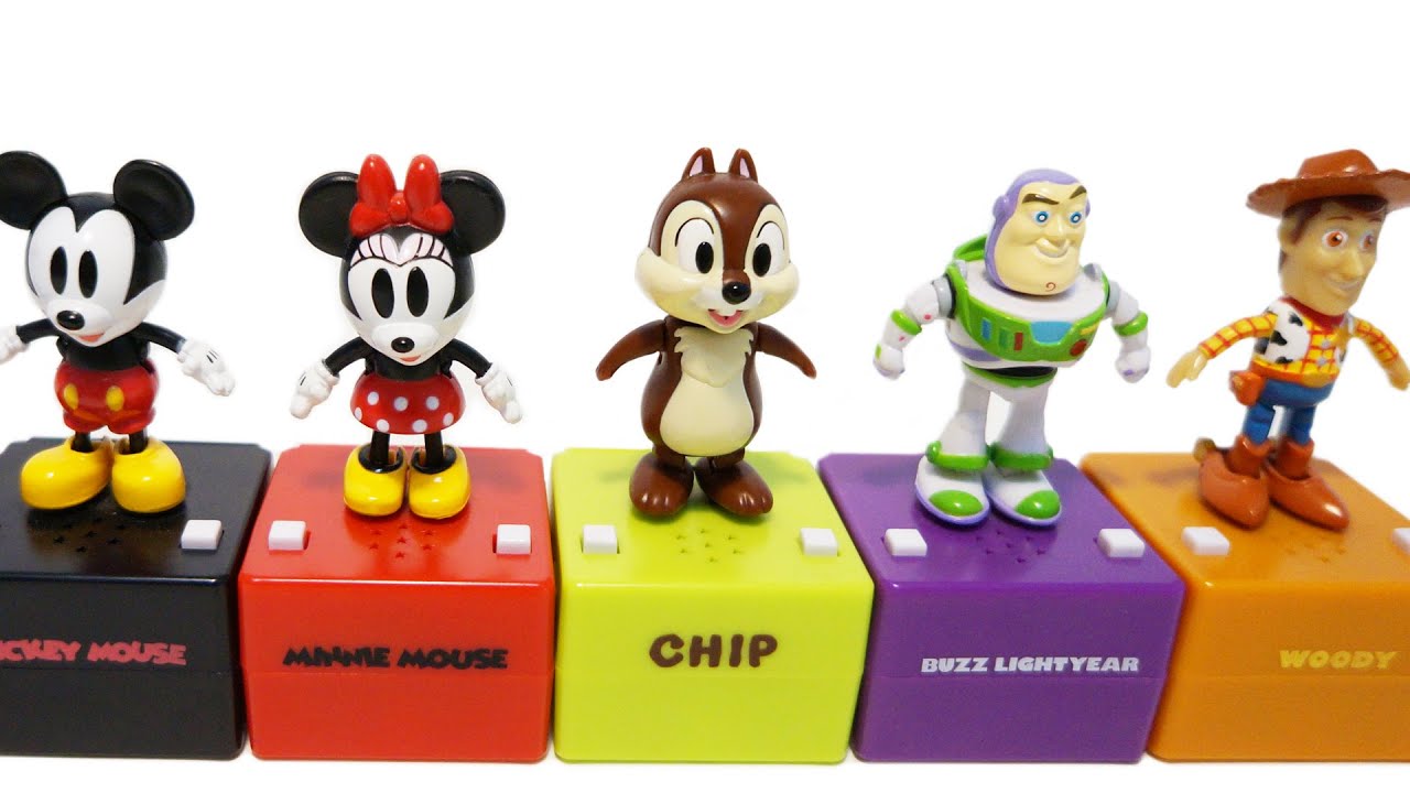 디즈니 팝앤스텝 - Disney’s Pop n Step (Buzz, Woody, Chip, Minnie mouse, Mickey mouse)