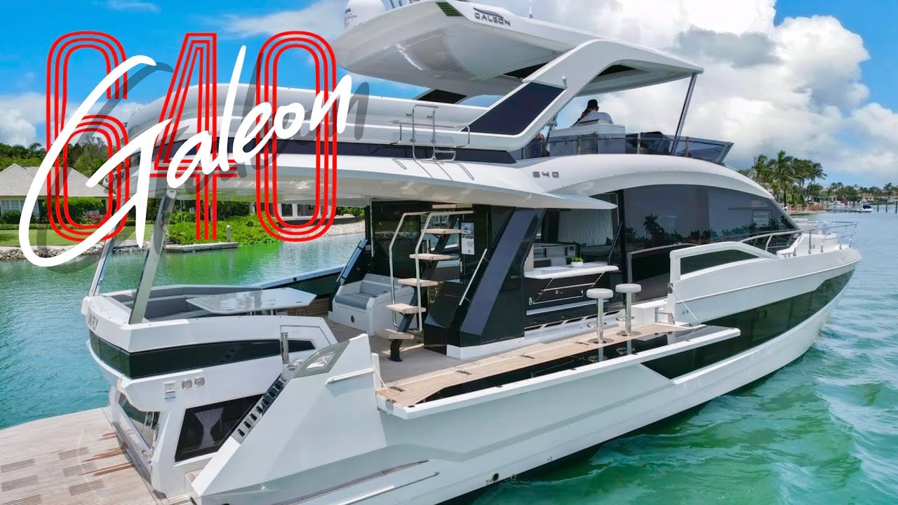 Exclusive Look Inside the Stunning 2022 Galeon 640 Fly Charter Yacht – Unveiling Luxury at Sea!