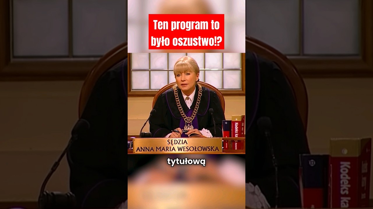 Pamiętacie program SĘDZIA ANNA MARIA WESOŁOWSKA? 😅 