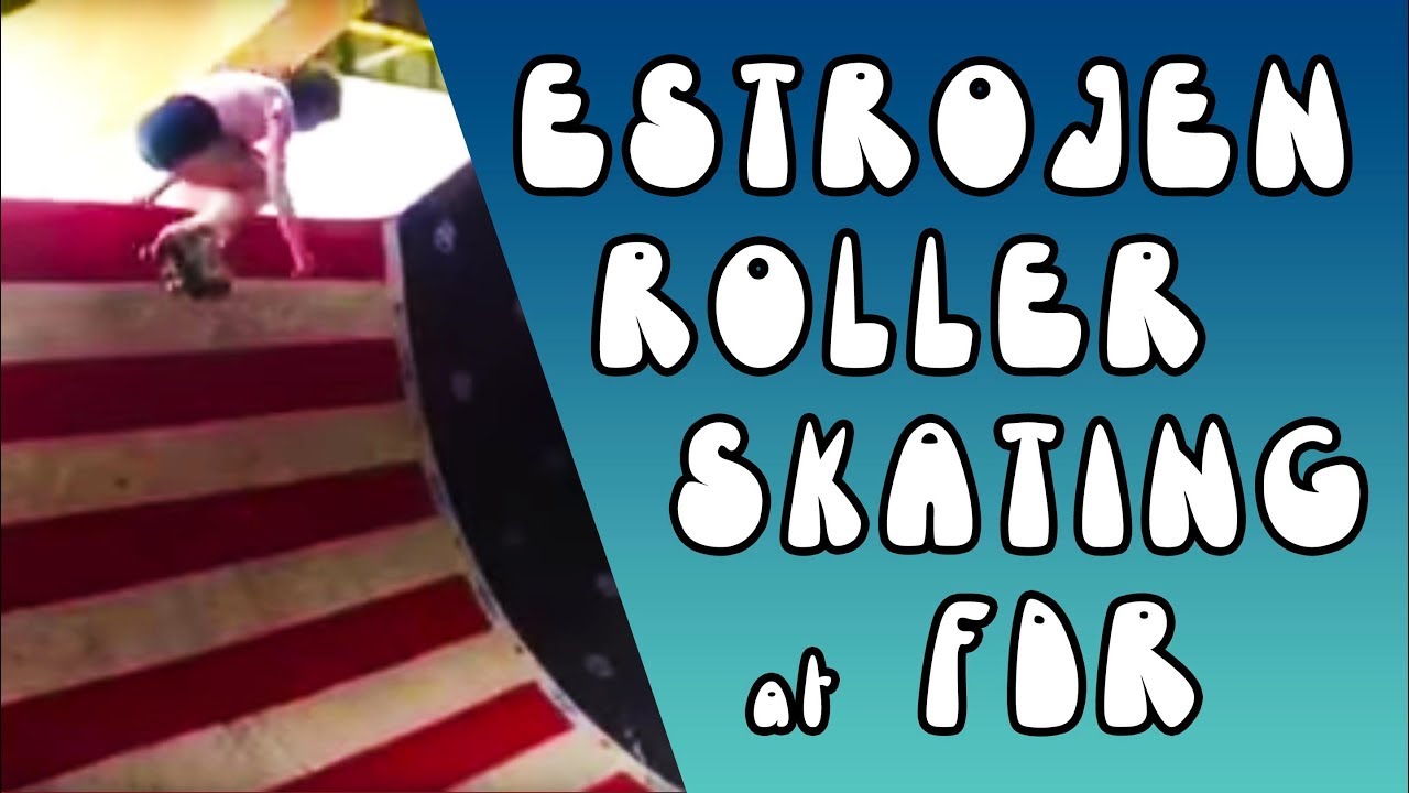 Estro Jen roller skating at FDR