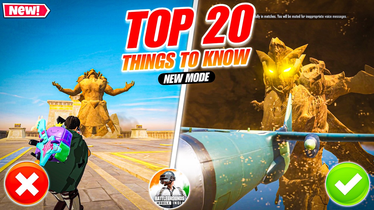 Everything About BGMI PHARAOH Mode😍Top 20 Things/Tips You MUST Know | ANCIENT ARISE 4.3 Update.