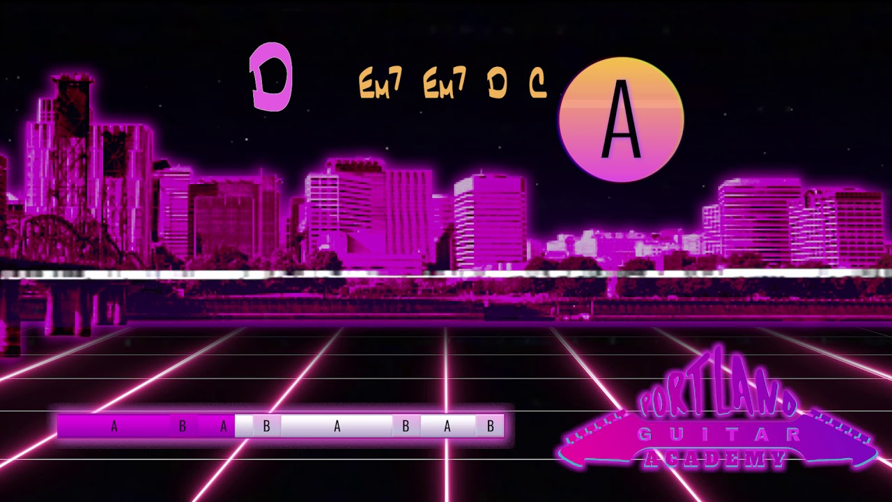 Synthwave Backing Track - Em 95BPM