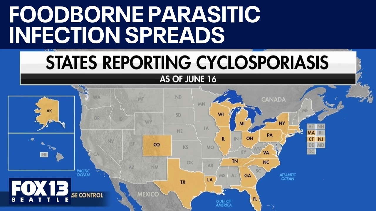 Пищевая паразитарная инфекция распространяется по США | FOX 13 Seattle