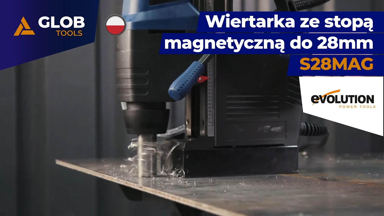 S28MAG Wiertarka ze stopą magnetyczną do 28mm (Nowość 2020)