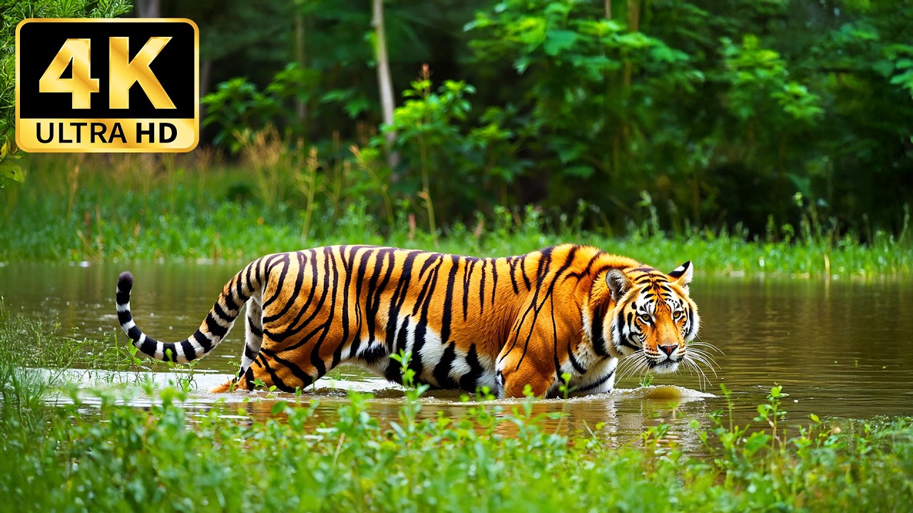 Amazon Animals in 4K - Beautiful Scenery Combined with Soothing Relaxing Music