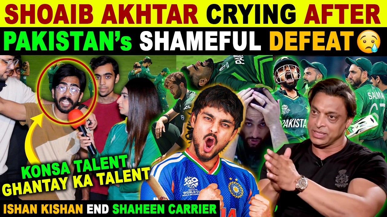 SHOAIB AKHTAR REACTION ON IND🇮🇳 BEAT PAK🇵🇰 T20 WC 2026 | PAK PUBLIC CRYING REACTION