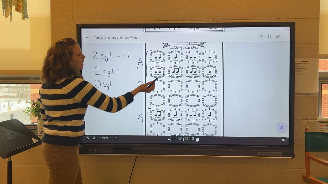 Winter Blues Composition Instructions
