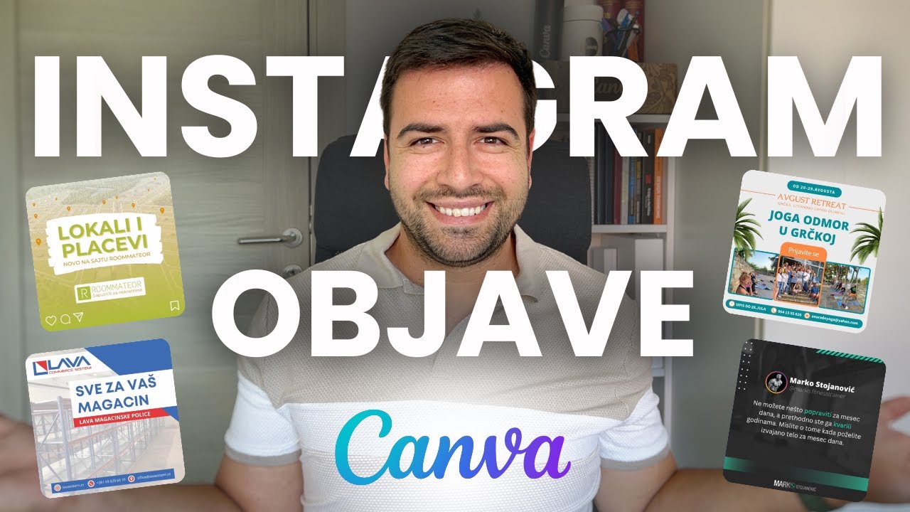 Praktični Vodič: Kreiranje Instagram Objava u Canvi / 4 Primera / Canva MASTERCLASS