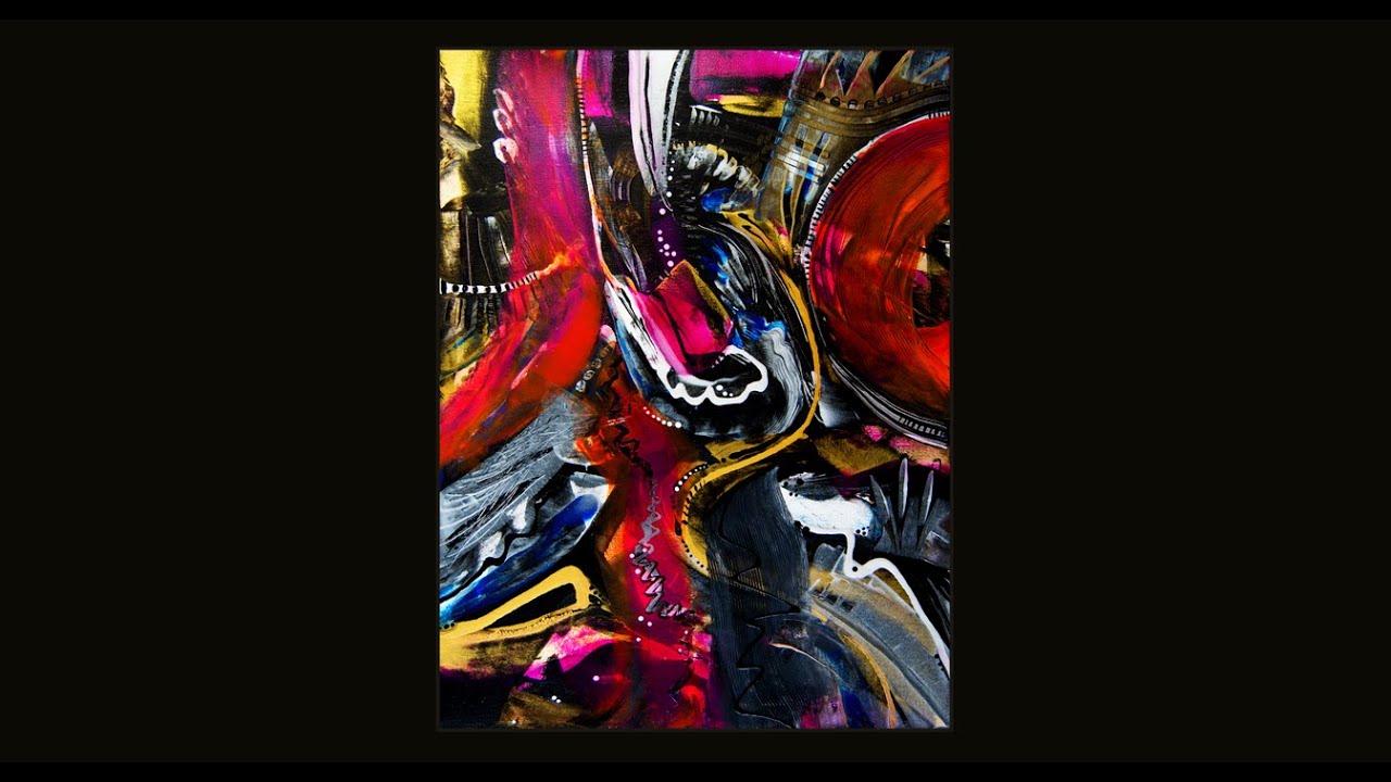 #10,247 Multi tool, Spontaneous Experimental Inspired Fluid Acrylics Painting1.01.2026