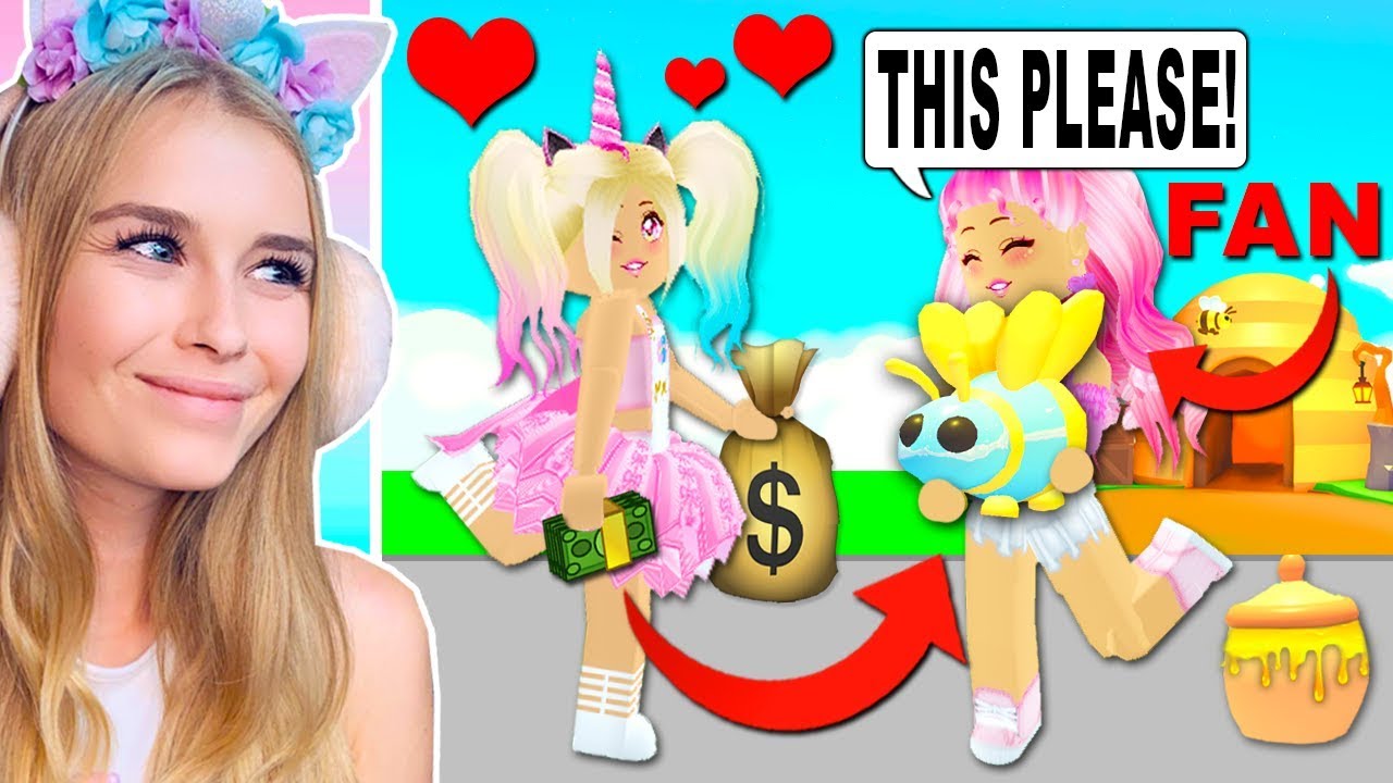 Buying My BIGGEST Fan ANYTHING She Touches In Adopt Me! (Roblox)