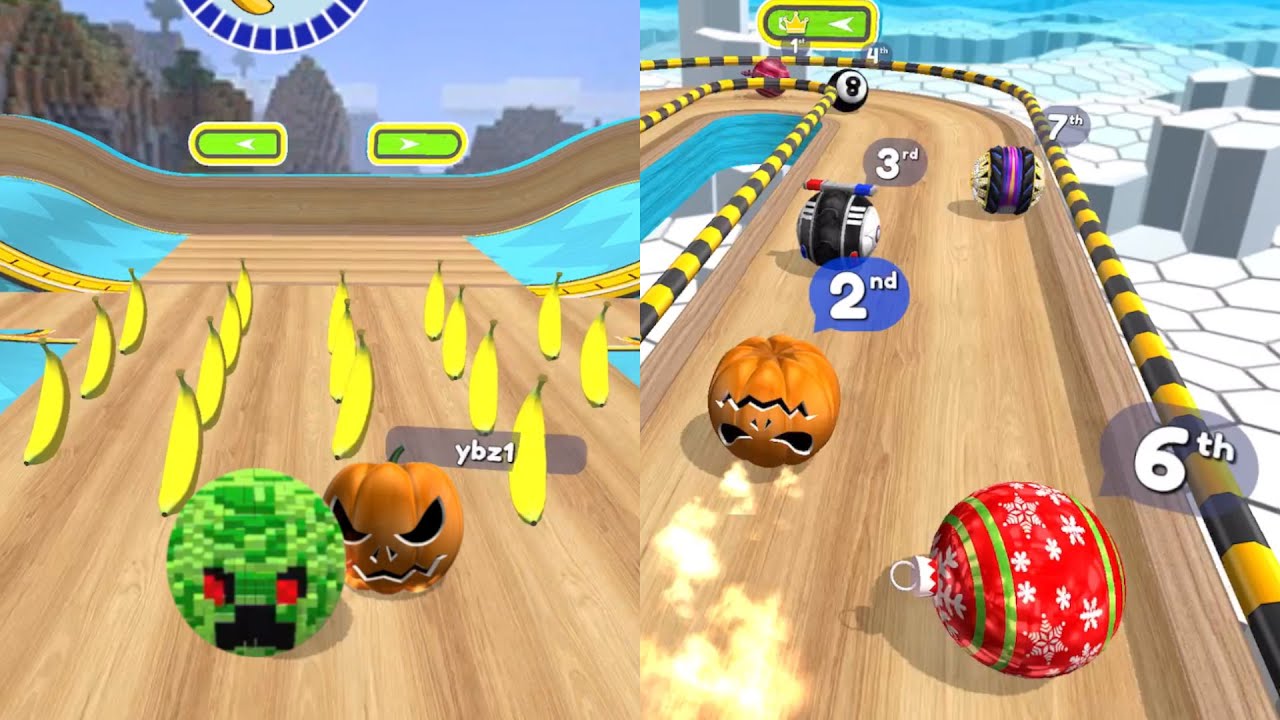 Going Balls | Funny Banana Frenzy Vs Crazy Epic Race - Satisfying Mobile Games