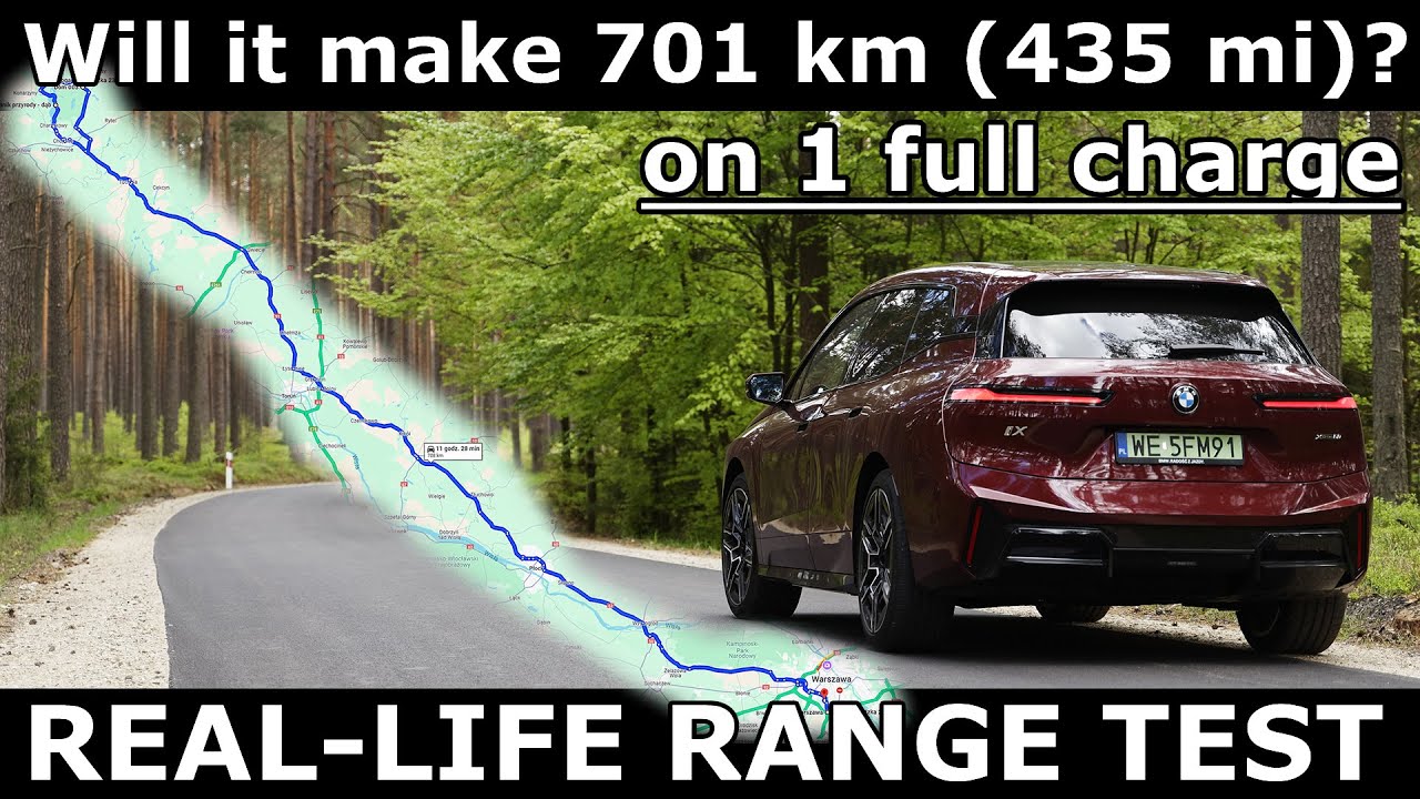 2026 BMW iX xDrive60 range test. OVER 701 km 435 mi! BMW iX60 electric review real-life POV 1001cars